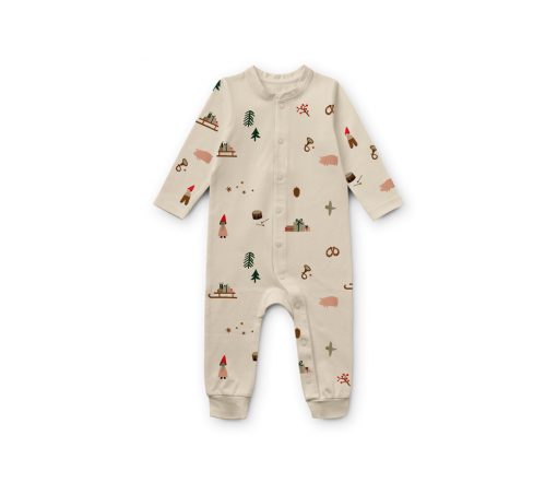 Liewood -  Onesie "BIRK Christmas", Biobaumwolle