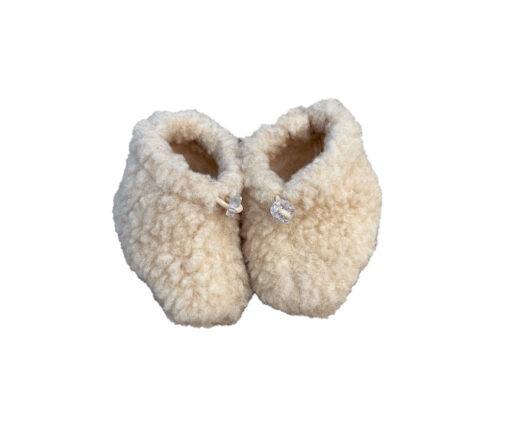 Alwero - Schühchen Baby, MIMI, Beige, Biowolle – Bild 2