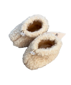Alwero - Schühchen Baby, MIMI, Beige, Biowolle