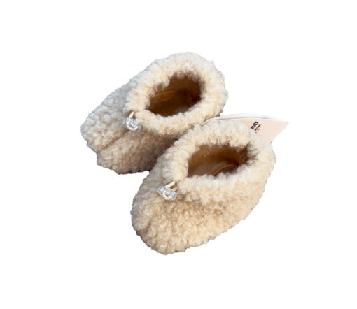 Alwero - Schühchen Baby, MIMI, Beige, Biowolle