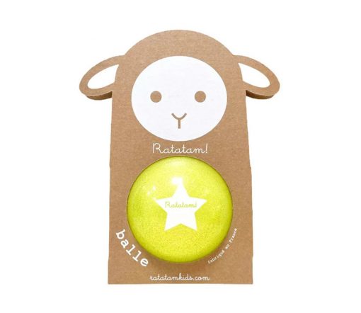 Ratatam - Ball, Sheep Bubble Yellow, 10cm
