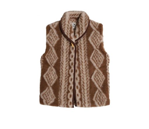 Alwero - Bodywarmer GERDA, Biowolle, Aran, Limited Edition