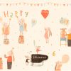Maileg -  Geschenkpapier, "Happy Birthday" - Rolle 10m