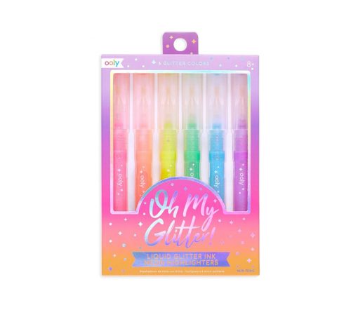 OOLY - Neon Glitzer Marker "Oh My Glitter", 6er Set