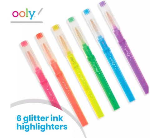 OOLY - Neon Glitzer Marker "Oh My Glitter", 6er Set – Bild 2