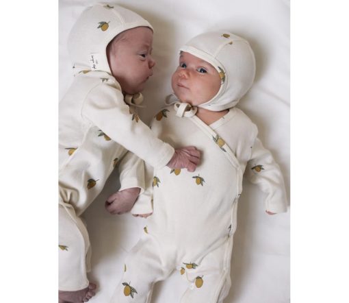 Konges Sløjd - Baby Haube, Lemon, Biobaumwolle – Bild 2