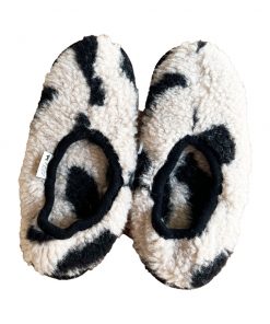 Alwero - Hausschuhe, Ballerina Adult, LEO Gepard, Biowolle