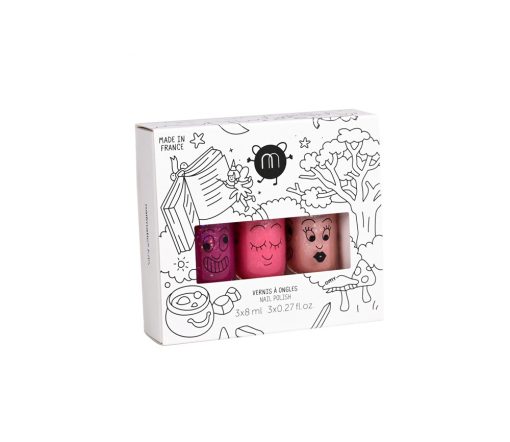 Nailmatic -  Nagellack 3er Set "MAGIC FOREST" - Sheepy, Kitty, Peachy, vegan