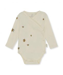 Konges Sløjd - Newborn Baby Body, Lemon, Biobaumwolle