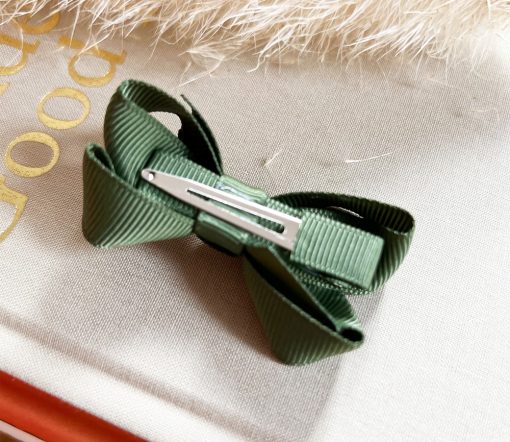 deBoer Haarschleife - Clip mit Schleife, moss – Bild 3