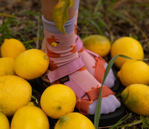 Sticky Lemon - Socken "Farmhouse", pink lemons – Bild 2
