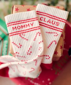 MDMD - Socken "MOMMY CLAUS", white
