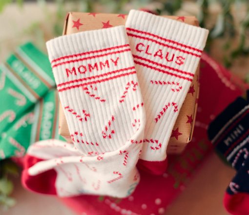 MDMD - Socken "MOMMY CLAUS", white