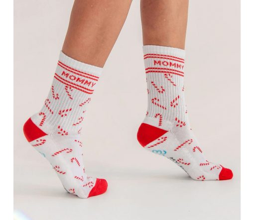 MDMD - Socken "MOMMY CLAUS", white – Bild 2