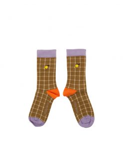 Sticky Lemon - Socken "Farmhouse", check soil green