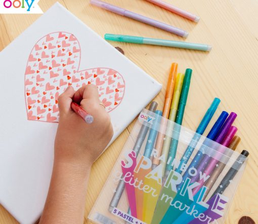 OOLY - 15 Rainbow Sparkle Glitter Markers – Bild 4
