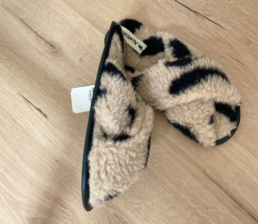Alwero - Hausschuhe Flip-Flop, TWENN X, LEO Gepard, Biowolle – Bild 4