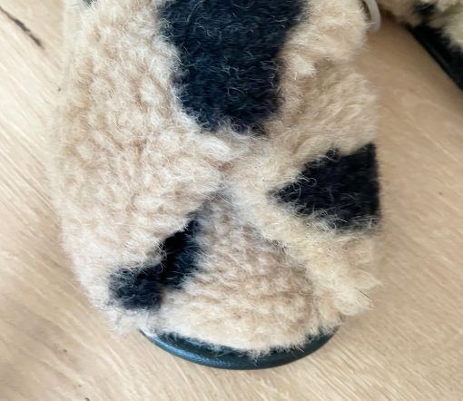 Alwero - Hausschuhe Flip-Flop, TWENN X, LEO Gepard, Biowolle – Bild 5