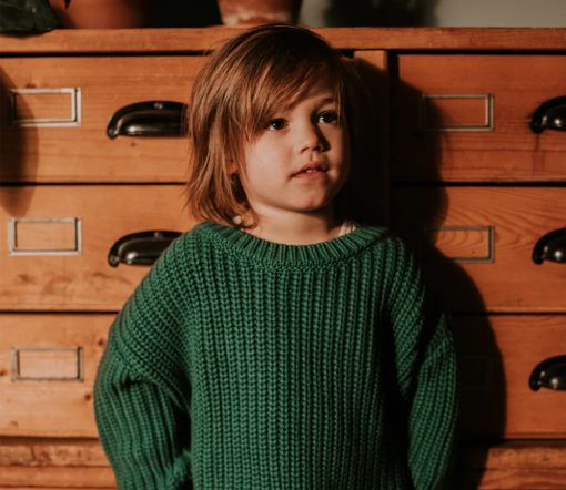 YUKI - Chunky Knit, Leaf, Bio Baumwolle – Bild 2