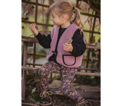 Alwero - Bodywarmer "Alpen 2.0" Junior, Biowolle, Venetian Pink, ultra light – Bild 2