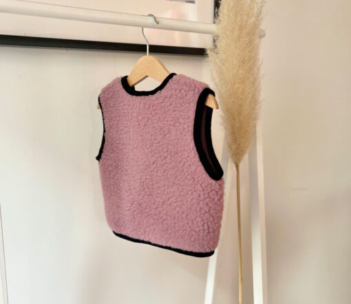 Alwero - Bodywarmer "Alpen 2.0" Junior, Biowolle, Venetian Pink, ultra light – Bild 4