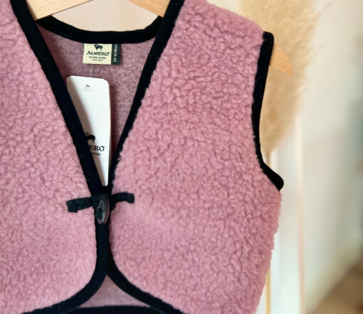 Alwero - Bodywarmer "Alpen 2.0" Junior, Biowolle, Venetian Pink, ultra light – Bild 5