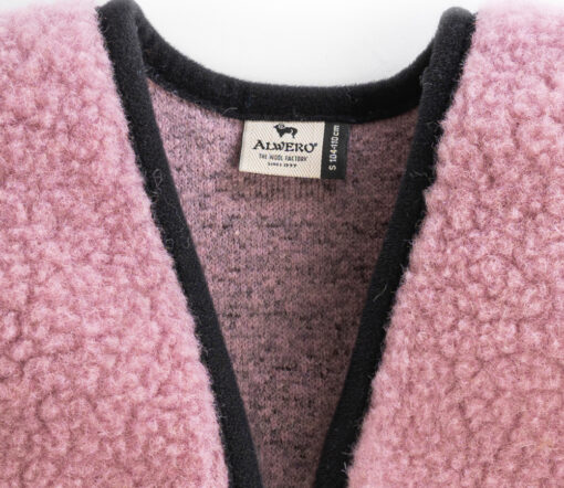 Alwero - Bodywarmer "Alpen 2.0" Junior, Biowolle, Venetian Pink, ultra light – Bild 8