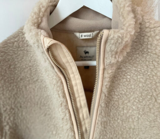 Alwero - Teddy Jacke Women, "Leo", Beige, Biowolle – Bild 3