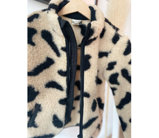Alwero - Teddy Wolljacke LEO Junior, Biowolle, Gepard – Bild 3