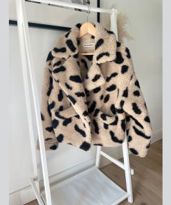 Alwero - Wolljacke Woman "LAZ", Biowolle, Leo/Gepard