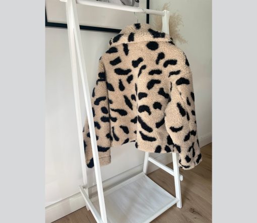 Alwero - Wolljacke Woman "LAZ", Biowolle, Leo/Gepard – Bild 2