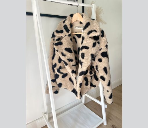 Alwero - Wolljacke Woman "LAZ", Biowolle, Leo/Gepard – Bild 3