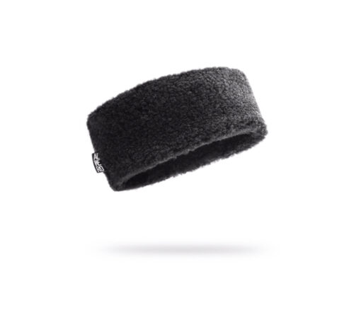 Alwero - Stirnband / Halswärmer VOVO, Deep Black, Biowolle, ultra light