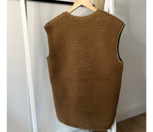 Alwero - Bodywarmer "Alpen 3.0" Adult, Biowolle, Teddy Brown, ultra light – Bild 3