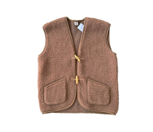 Alwero - Bodywarmer "Alpen 3.0" Adult, Biowolle, Teddy Brown, ultra light