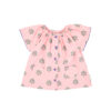 PiuPiuChick - Bluse "TREES", pink, Biobaumwolle