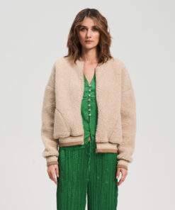 Alwero - Jacke BOOM, Sand Brown, Biowolle, ultra light