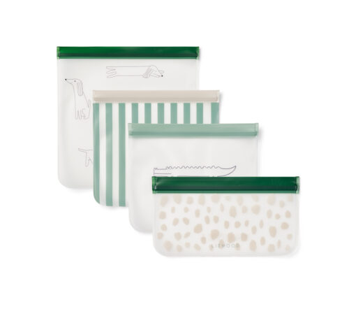 Liewood -  Aufbewahrungsbeutel "Clive", 4er Pack, Peppermint – Bild 3
