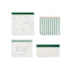 Liewood -  Aufbewahrungsbeutel "Clive", 4er Pack, Peppermint