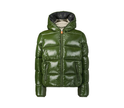 Save the Duck - Winter Daunenjacke mit Kapuze "KATE", Vegan, pine green