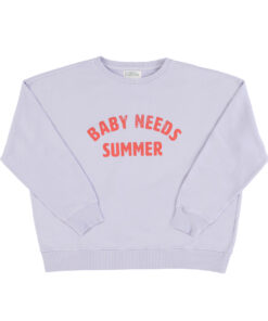 Sisters Department - Sweatshirt, "BABY NEES SUMMER", Lavender, Biobaumwolle