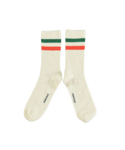 PiuPiuChick - Socken, Ecru gestreiftd