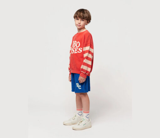 BOBO CHOSES - Sweatshirt "Stripes", rot – Bild 4