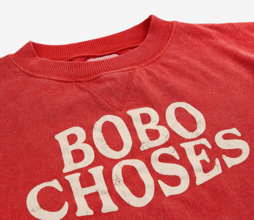 BOBO CHOSES - Sweatshirt "Stripes", rot – Bild 5