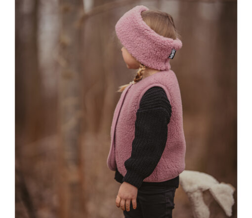 Alwero - Stirnband / Halswärmer VOVO, Venetian Pink, Biowolle, ultra light – Bild 7