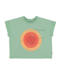 PiuPiuChick - T-Shirt "LA PLAYA", green, Biobaumwolle