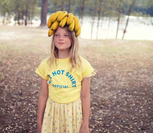 PiuPiuChick - T-Shirt "ICE CREAM", yellow, Biobaumwolle – Bild 3