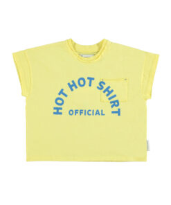 PiuPiuChick - T-Shirt "ICE CREAM", yellow, Biobaumwolle