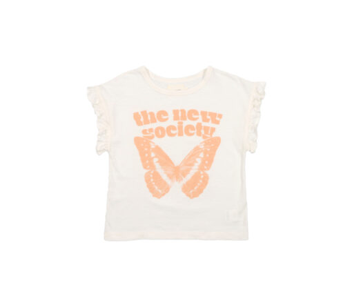 The New Society - T-Shirt "DEL REY", off white, Biobaumwolle