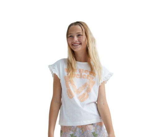 The New Society - T-Shirt "DEL REY", off white, Biobaumwolle – Bild 2